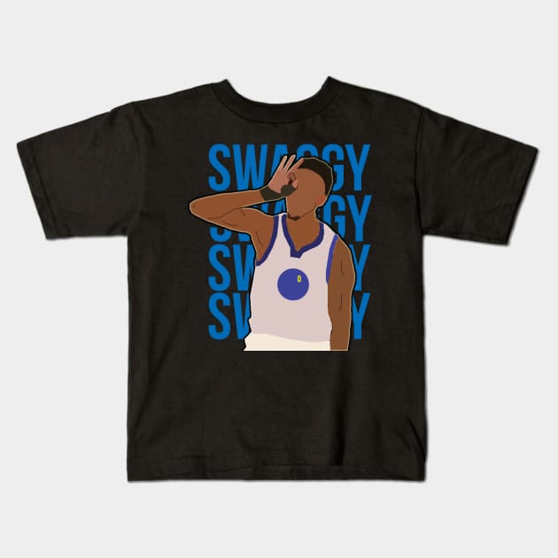 Nick Young - Swaggy P Kids T-Shirt by xavierjfong